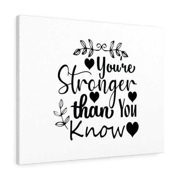 Trinx Stronger Than You Know Christian Wall Art Bible Verse Print Ready